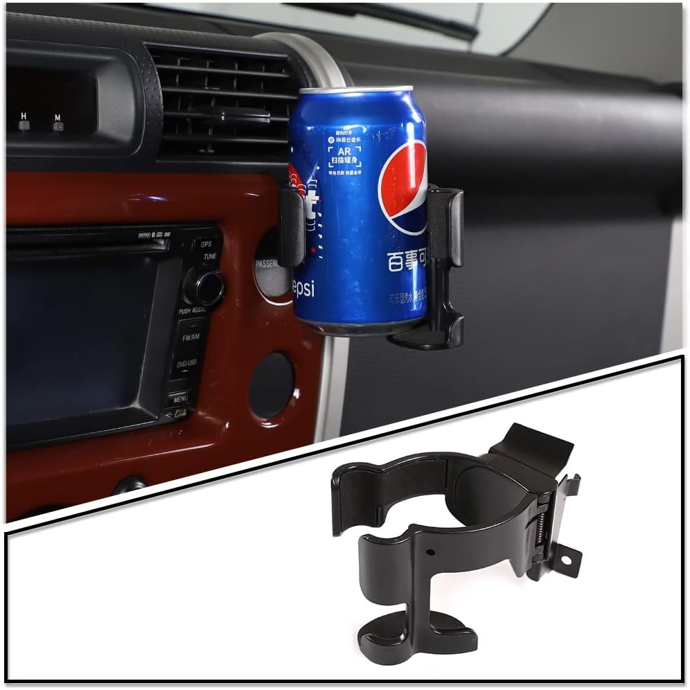 LLKUANG Car Instrument Panel Track Mobile Phone Holder Trim for Toyota FJ Cruiser 2007-2021 Central Control Air Vent Multifunctional Mobile Phone Holder (Style 1)