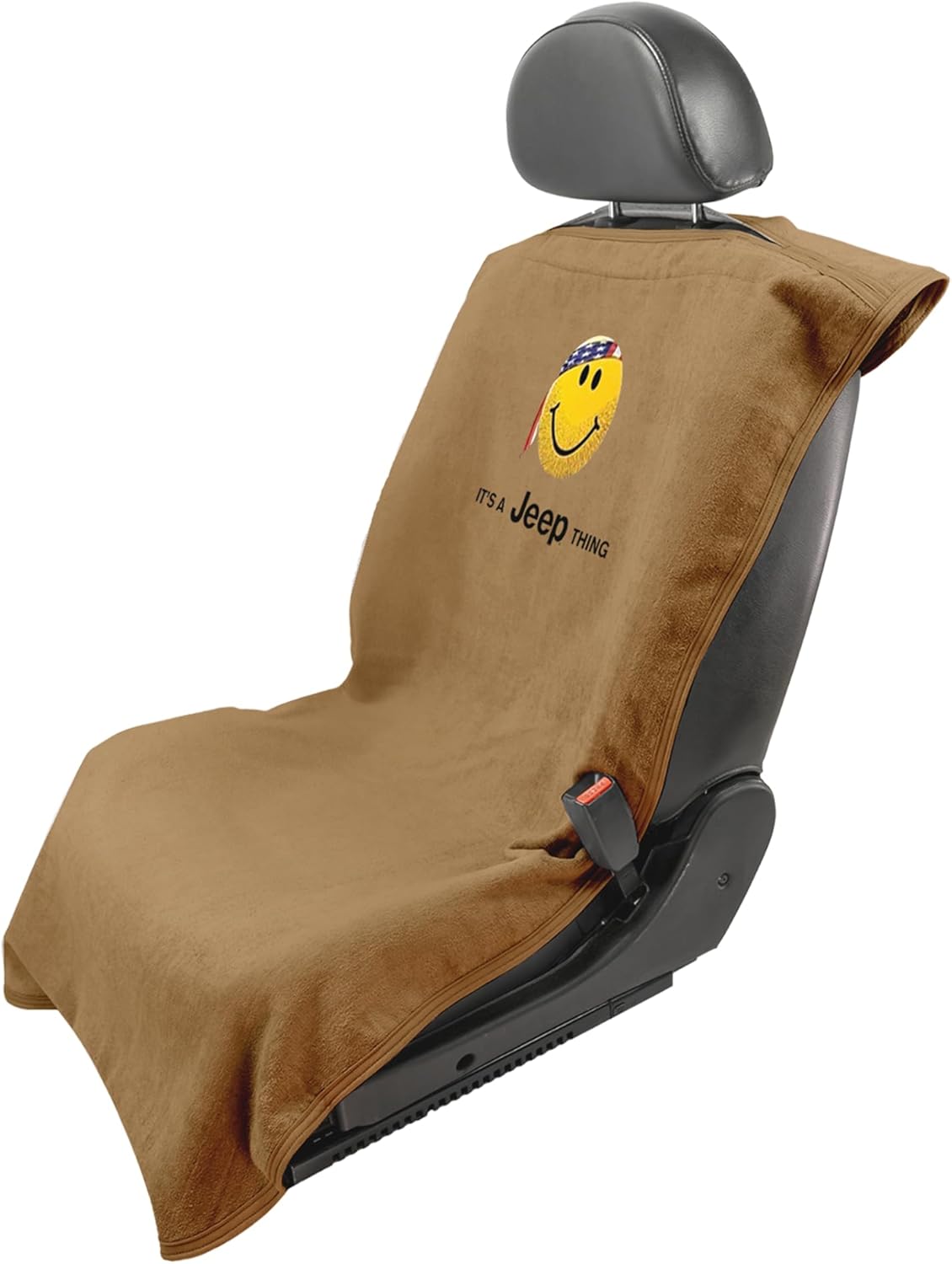 Seat Armour SA100JEPSFT Tan 'Jeep Smiley Face' Seat Cover