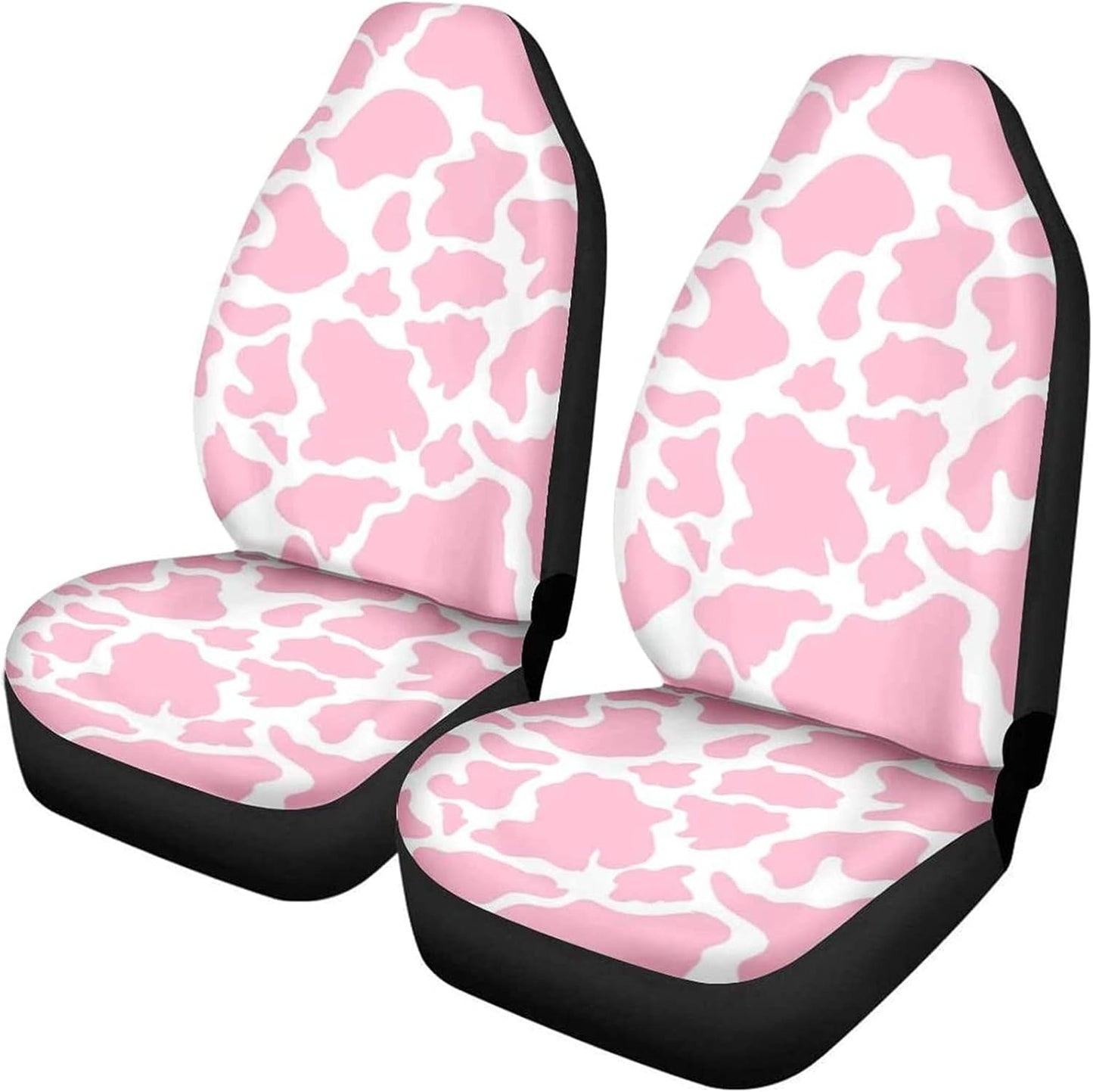 KEIAHUAN Galaxy Owl Car Seat Cover for Women Men, 2 Packs High Back Bucket Universal Fit Auto Seat Covers for Cars, Trucks, SUV, or Van