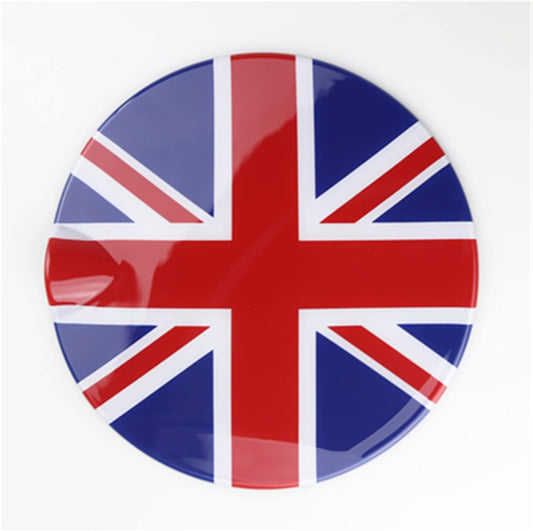 Union Jack UK Flag R ABS Cover Cap Case Compatible with Mini Cooper F57 Covertible 2016-2021 (Decoration Fuel Tank Door 1.0T)