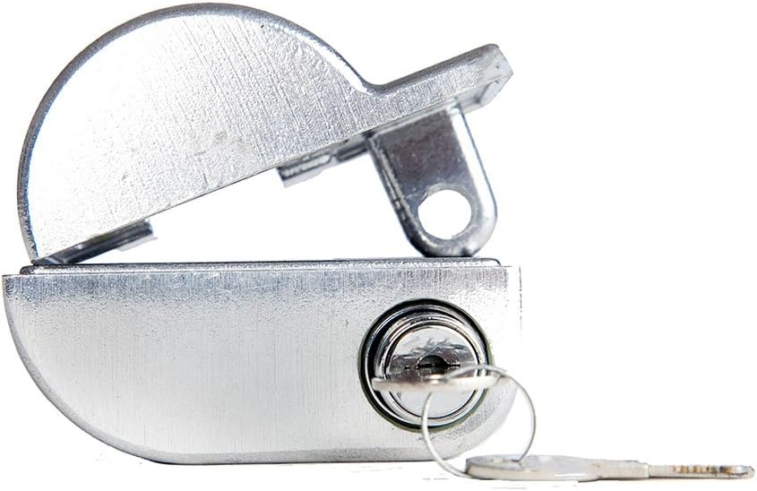 Jendyk YO-1MK2-KA Brushed Aluminum Single Knob Air Brake Lock (Keyed Alike), 1 Pack