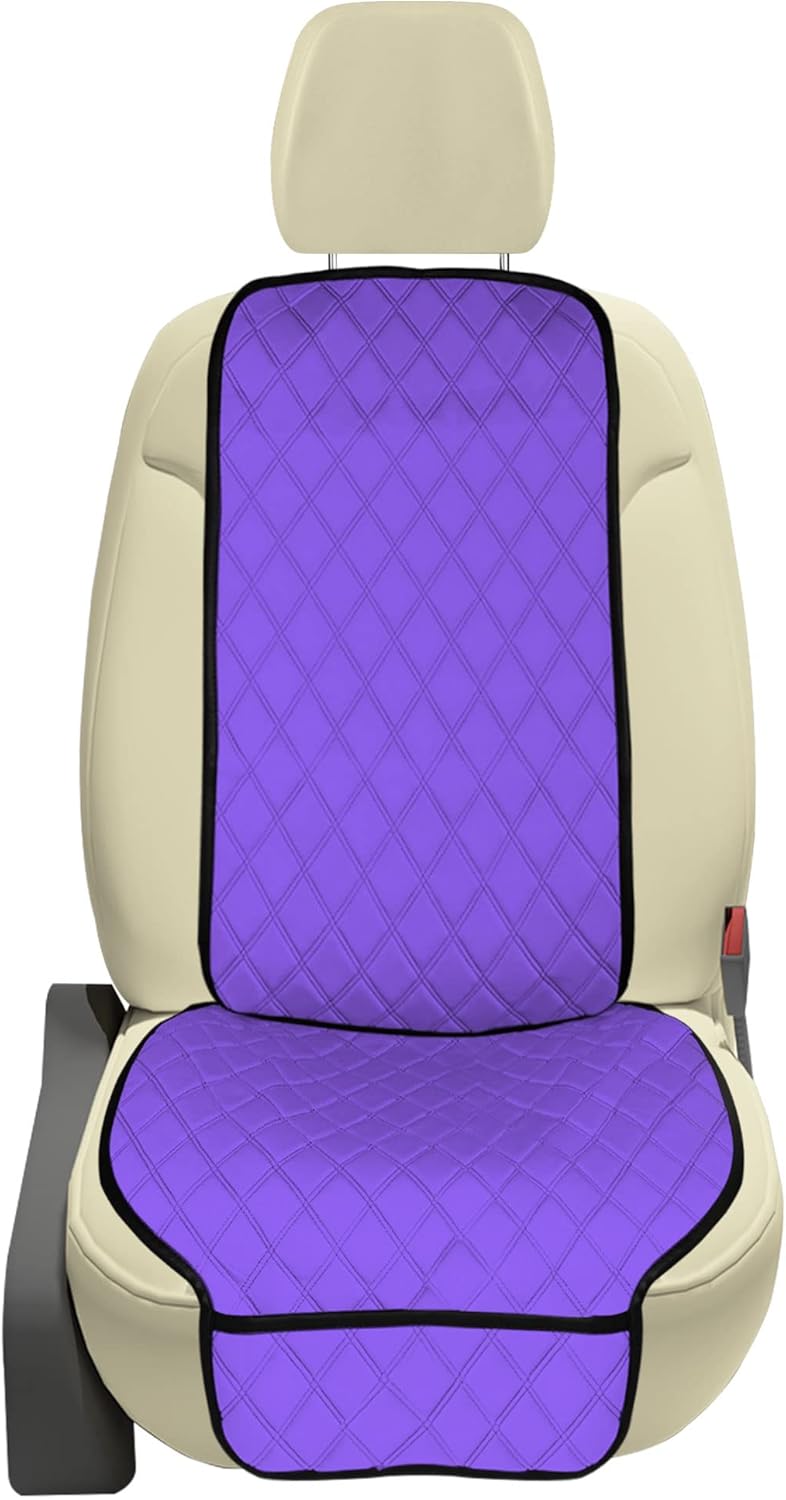 FH Group Car Seat Cushion Neosupreme Automotive Seat Cushions - Universal Fit, Rear Car Seat Cushion, Car Seat Cushions with Non-Slip Silicone Backing for SUV, Sedan, Van Rear Set White