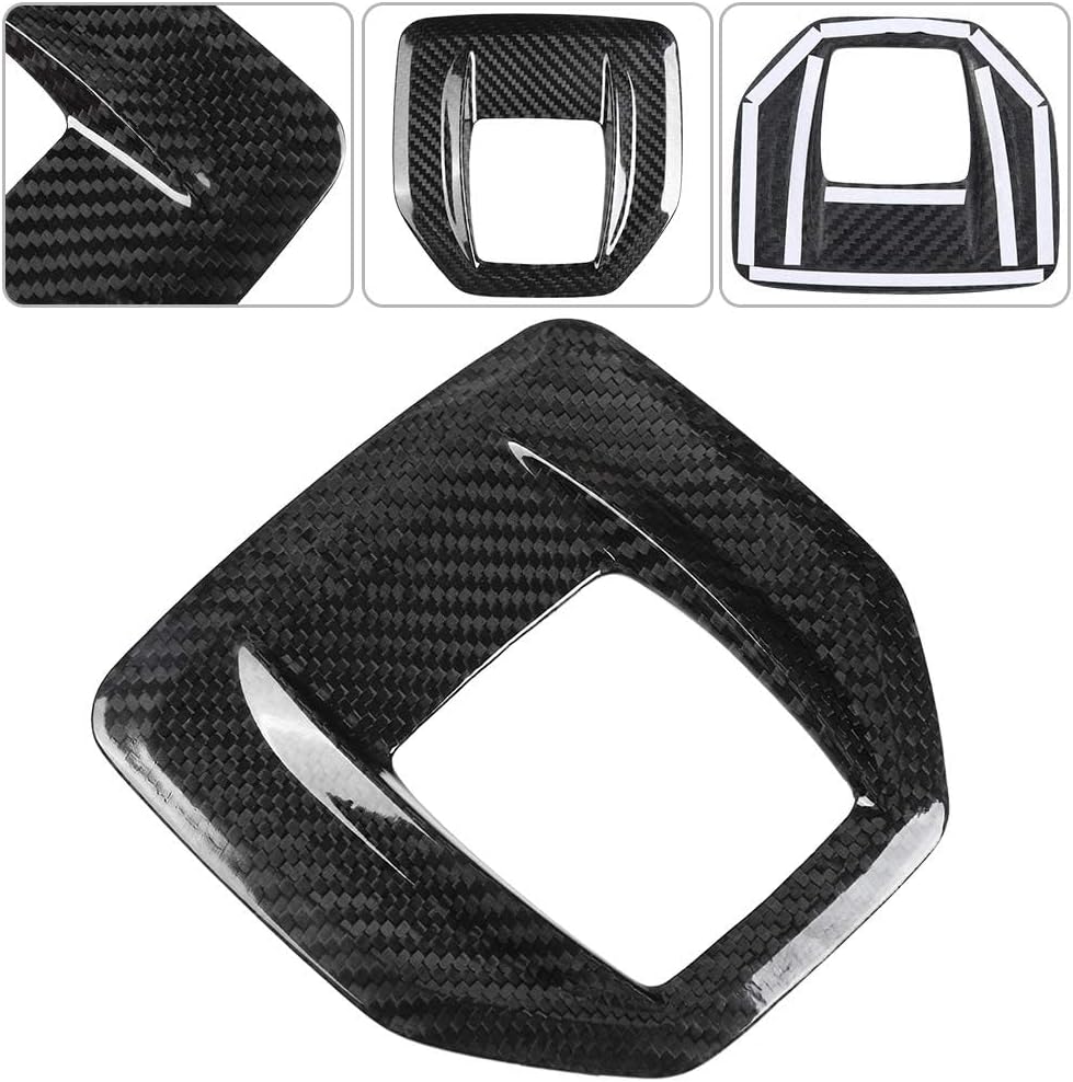 Acouto Gear Shift Panel Cover Carbon Fiber Fit for Alfa Romeo Giulia for Stelvio 2017-2019 Center Console Gear Shift Panel Cover Trim Car Interior Accessories