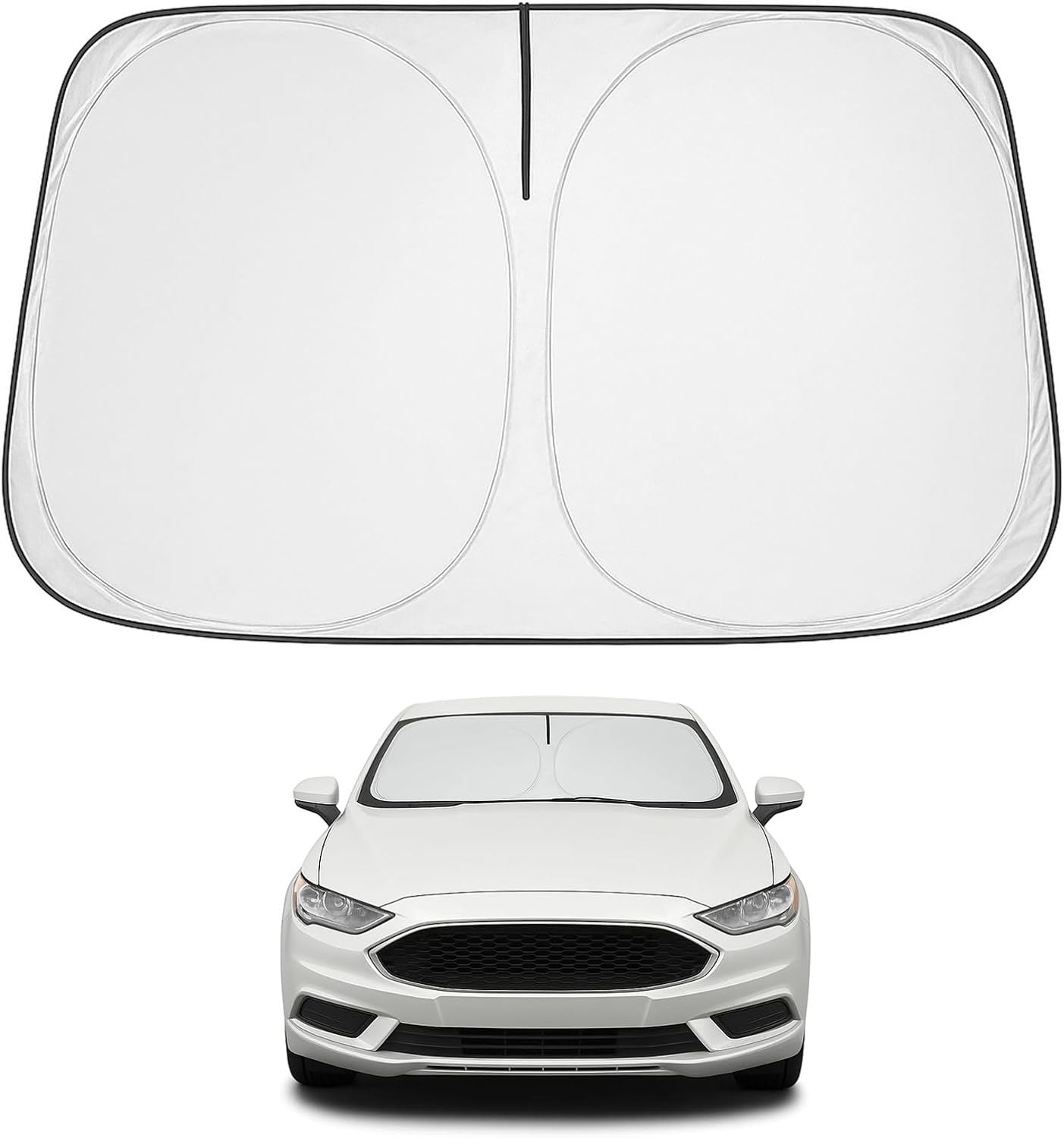 Proadsy Front Windshield and Side Windows Custom Fit 2018-2025 Freightliner Cascadia, Semi-Truck Semi, Commercial & Big Rig Truck Sun Shade Foldable Sun Protector Privacy Cover 2025 Upgrade