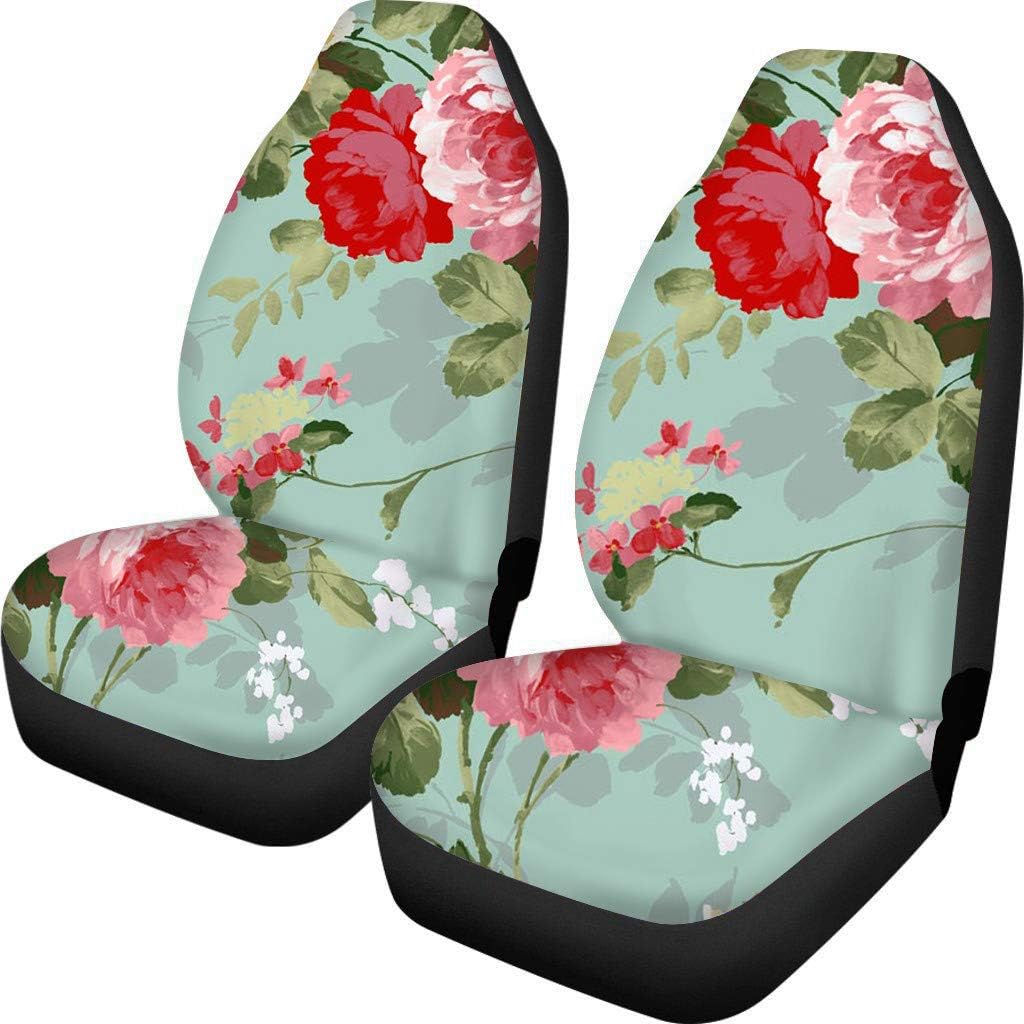 TOADDMOS Bohemian Colorful Mandala Patchwork Car Seat Covers Bucket Front Seats Protector,Universal Fit Cars,Sedan,SUV