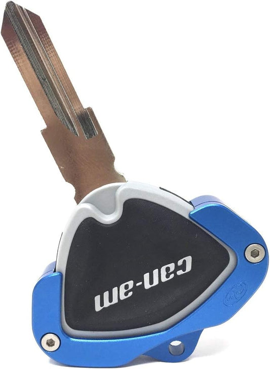 CRAZY METALMAN Key Holder for CAN AM Spyder F3 RT RT-S ST RSi Accessory Key Hole Cover Blue No Cord