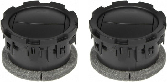 Parts Port Set of 2 Black Dash Board Air Vent/HVAC Vent Fits for 11-16 Ford F-250 F-350 F-450 F-550, Replaces OEM BC3Z-19893-AA, 75302B-2
