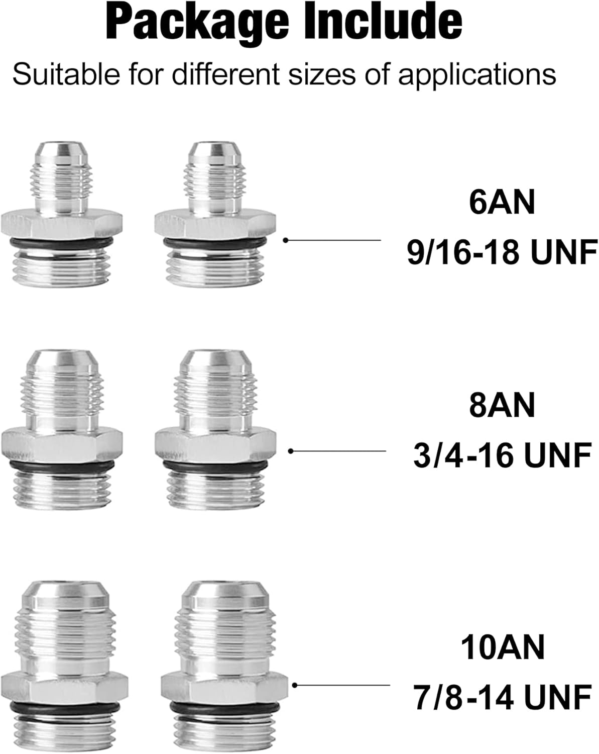 EVIL ENERGY 30 Micron Fuel Filter with 6AN 8AN 10AN Adapter&Bracket Clamp 60MM Universal