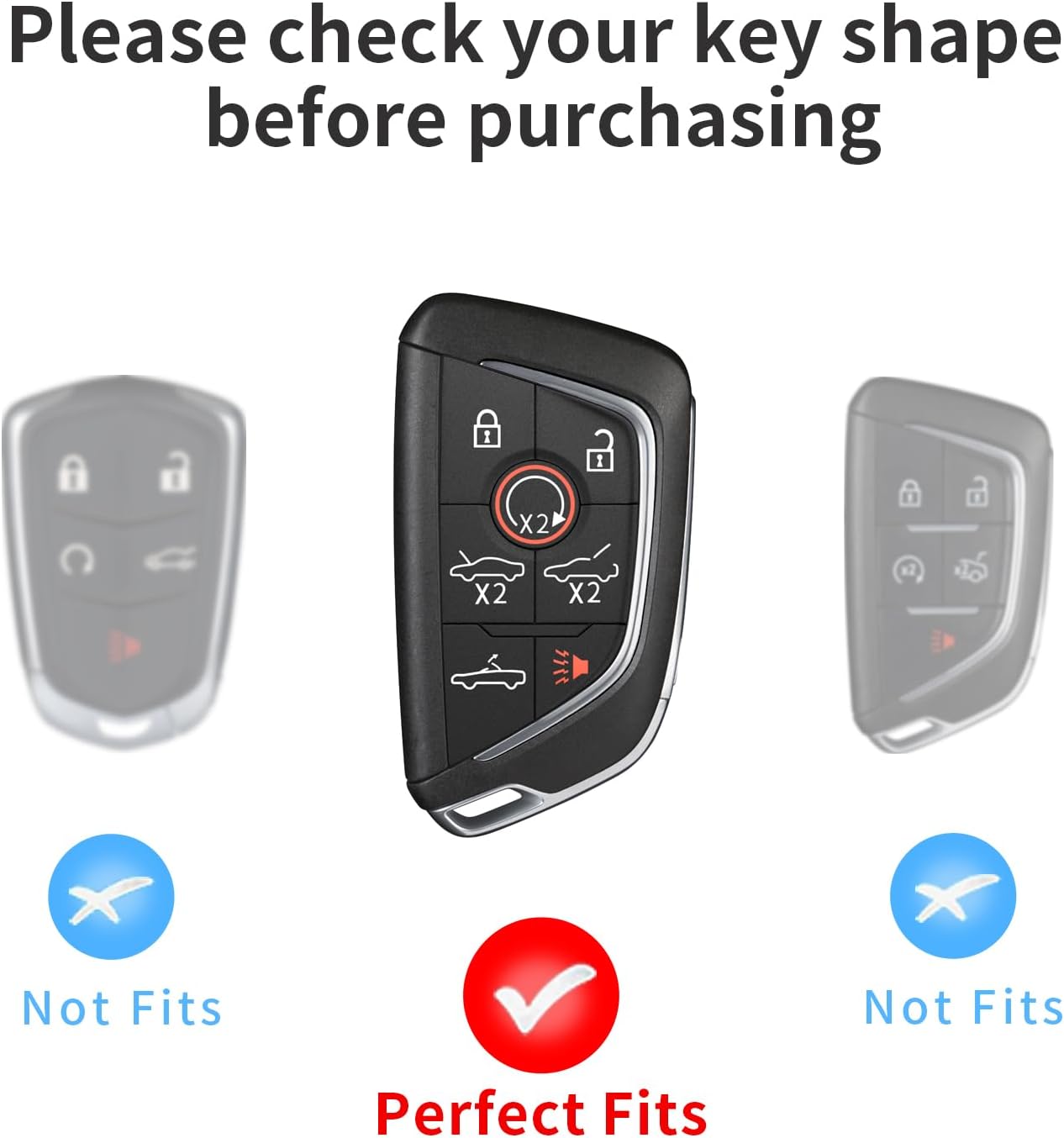 Real Glass Fiber Key Fob Cover Compatible with Corvette C8 Key Fob Case T-carbon Key Fob Protector Compatible with Stingray Corvette C8 2020-2025 Smart Key Case,Silver Black
