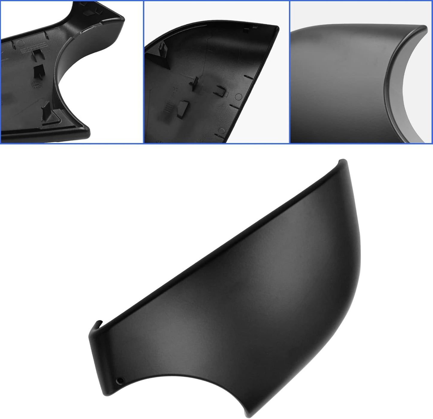 Jaronx Compatible with Tesla Model Y Mirror Bottom Cover 2018-2024, Right Passenger Side Rearview Mirror Lower Base Trim Base Cover Replacement for Tesla Model Y Accessories (Right)