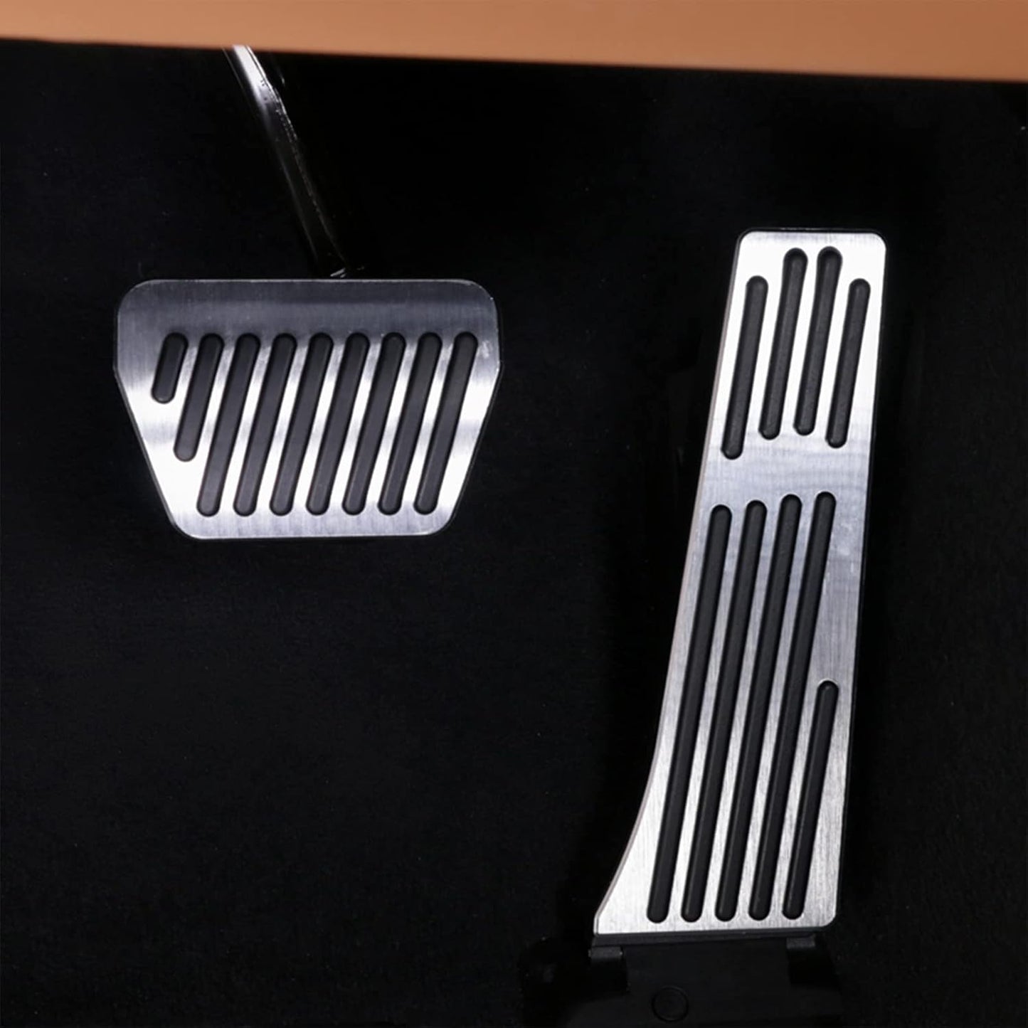 Jaronx Compatible with BMW Pedal Covers, No Drill Pedal Pads Anti-Slip Pedals Compatible with BMW 3' E90 E91 E92 E93/5' F10 F11/6' F12 F13/7' F01 F02/X3 F25/X4 F26/X5 E70/X6 E71/Z4 E89 (B Model-Red)