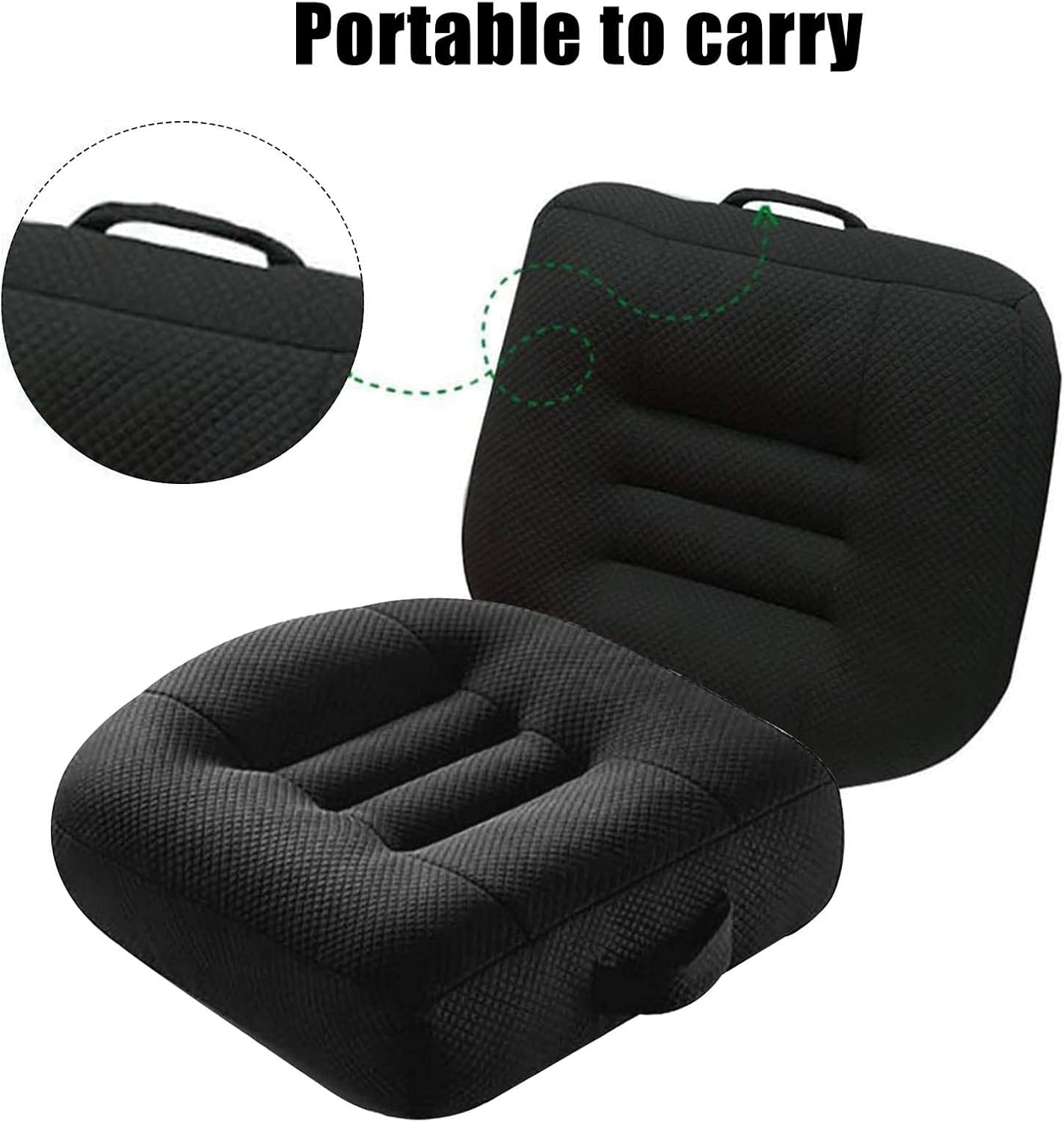 SJTDM Adult Car Booster Cushion Car Booster Seat Cushion Driver Posture Cushion for Short People Thickening Booster Cushion for Cars,Trucks,Offices