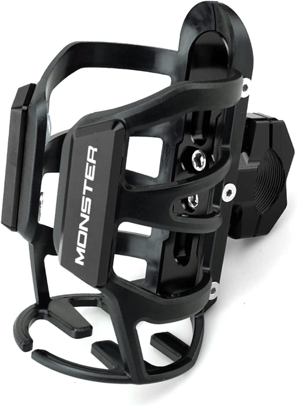 Moto Beverage Water Bottle Cage for Ducati Monster 620 695 696 795 796 800 Motorcycle Drink Cup Holder Sdand Mount portavasos de Moto (Color : Black)