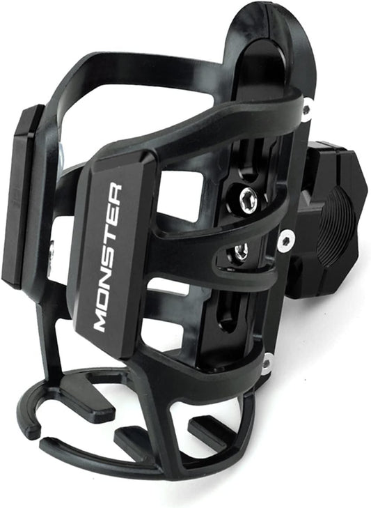 Moto Beverage Water Bottle Cage for Ducati Monster 620 695 696 795 796 800 Motorcycle Drink Cup Holder Sdand Mount portavasos de Moto (Color : Black)