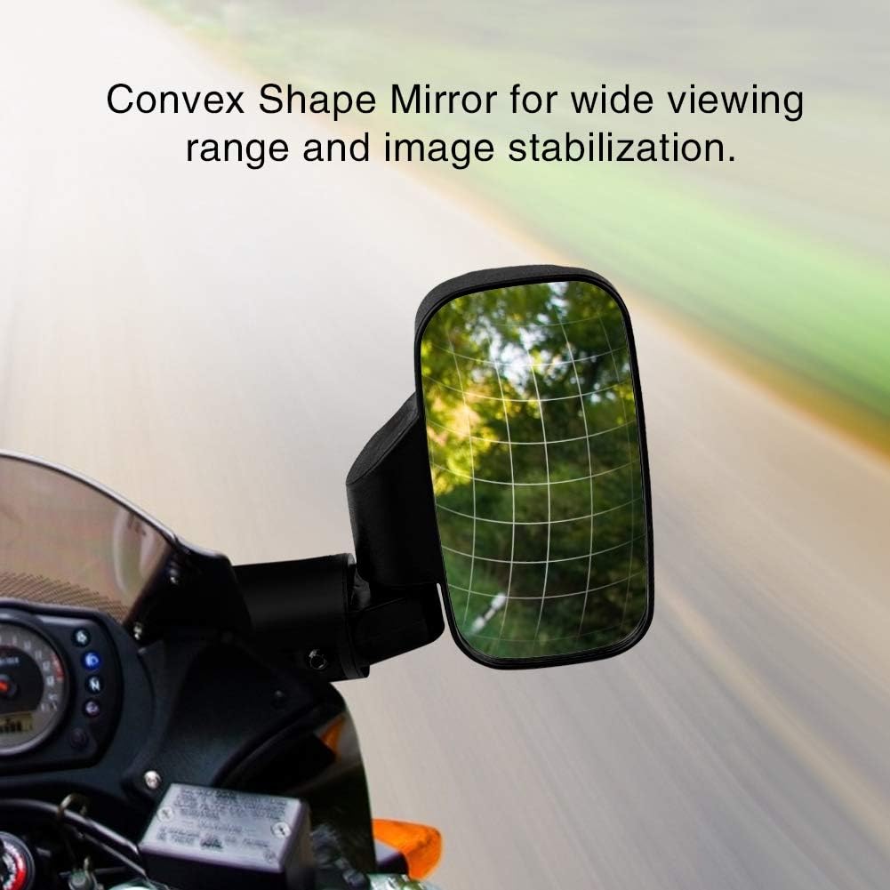 for polaris rzr accesorios-Acouto Adjustable Motorcycle Rear view Mirror Rear View Side Mirror for UTV Polaris Ranger RZR Canam
