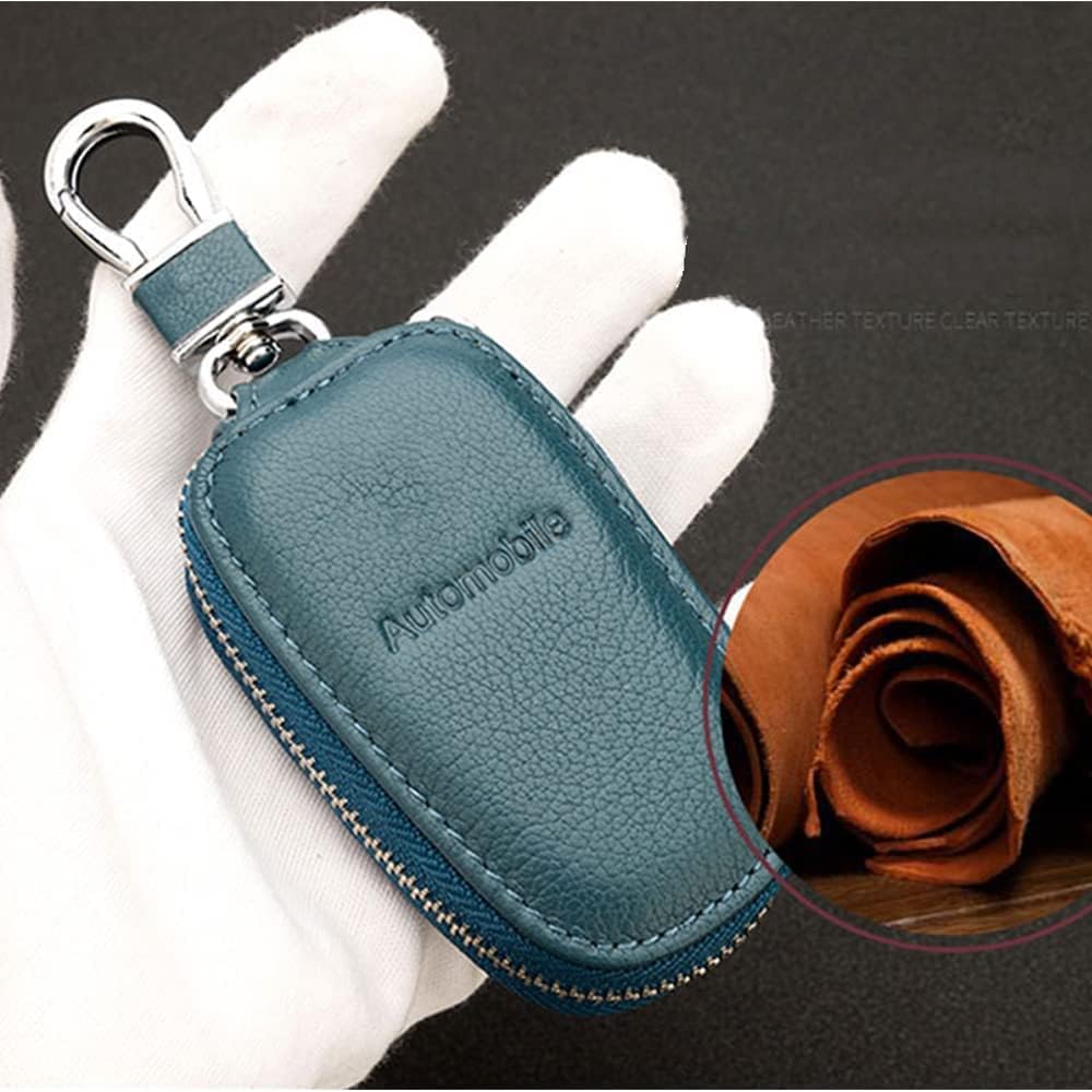 1 Pieces Car Keychain for Bentley Continental Flying Spur Bentayga Turbo Bacalar Arnage Leather Key Ring with Emblem Car Styling Decorative Accessories,Blue