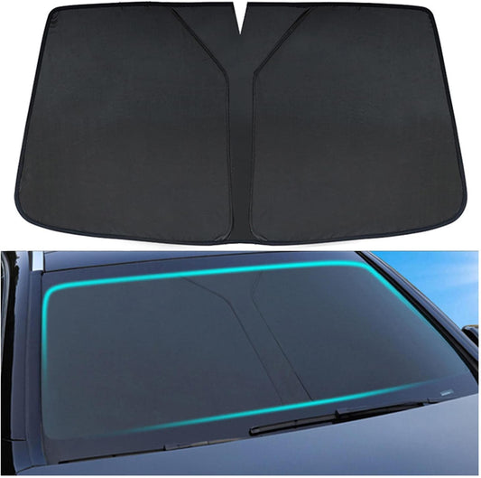 Fits Ford Raptor F150 17-21, Windshield Sun Shade, Car Windshield Folding Sun Shade, Black Windshield Sun Shade, Car Sunshade