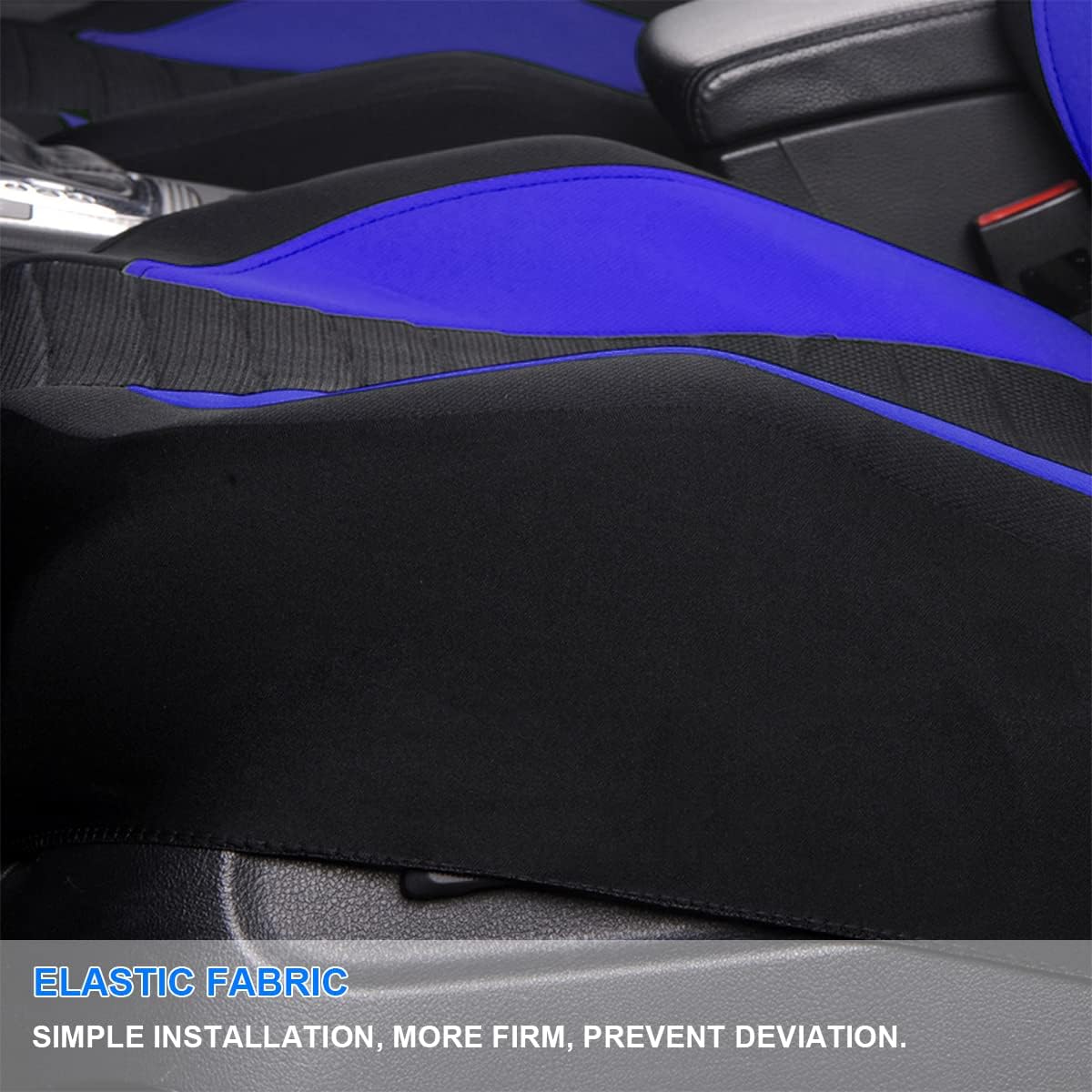 Moly Magnolia Car Front Seat Covers, Blue, Mesh, Universal Fit, Compatible with Car, Truck, Van, SUV, Automotive Front Seat Cover Pair