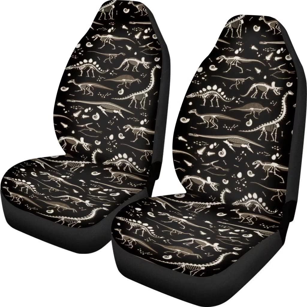 KEIAHUAN Galaxy Owl Car Seat Cover for Women Men, 2 Packs High Back Bucket Universal Fit Auto Seat Covers for Cars, Trucks, SUV, or Van