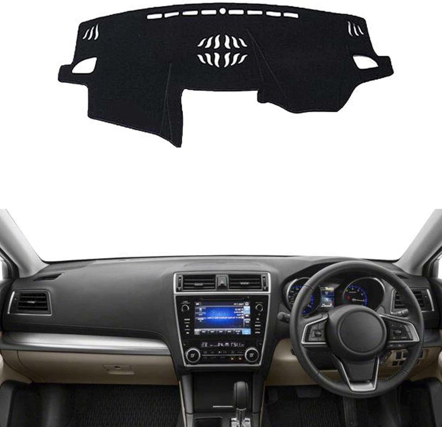 ZKSMZS 2 Layers Car Inner Dashboard Cover Dash Mat Carpet Dash Mat Sun Shade Pad，for Subaru Outback 2015 2016 2017 2018 2019