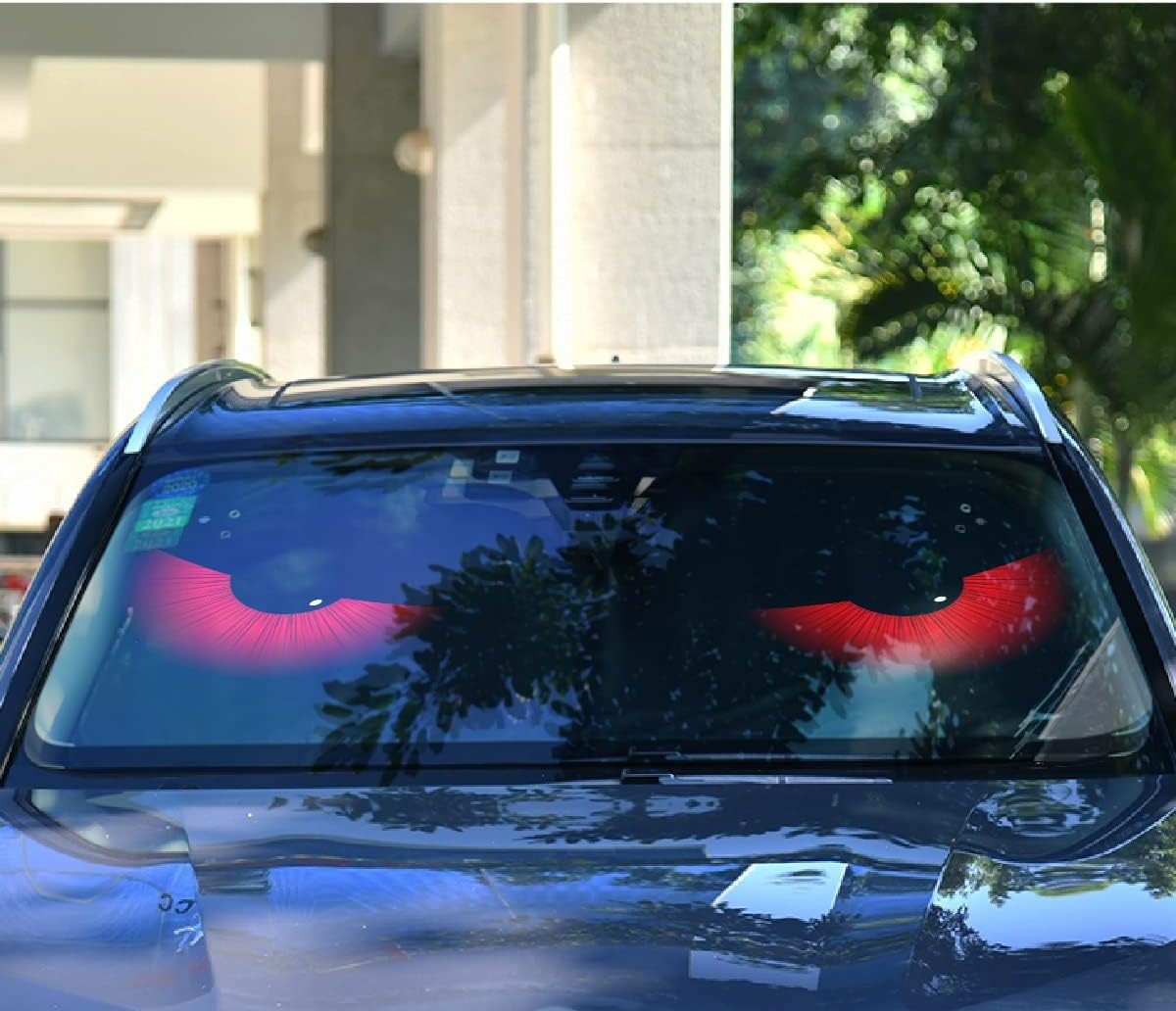 RURUTONG Sun Shades for Car Evil Eyes Car Window Shades 55x27.6 inch Blocks UV Rays Visor Protector Foldable Sun Shield Keeps Your Vehicle Cool 20151952