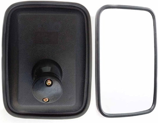 wolfmoutiy 2 Pcs Rear View Mirrors-215 X170 Mm,Universal Hd Glass Convex Wide Angle Rear View Mirror Back Mirror for Lorry Bus Tractor Excavator,Black