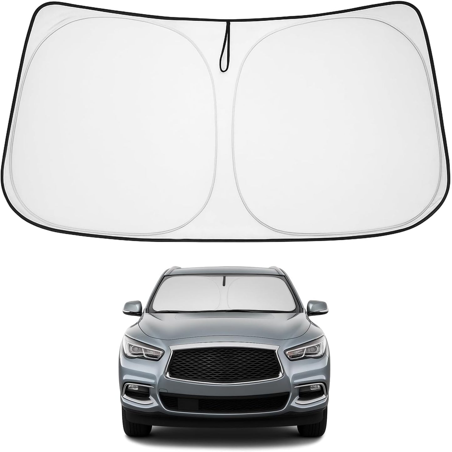 Proadsy Front Windshield and Side Windows Custom Fit 2018-2025 Freightliner Cascadia, Semi-Truck Semi, Commercial & Big Rig Truck Sun Shade Foldable Sun Protector Privacy Cover 2025 Upgrade