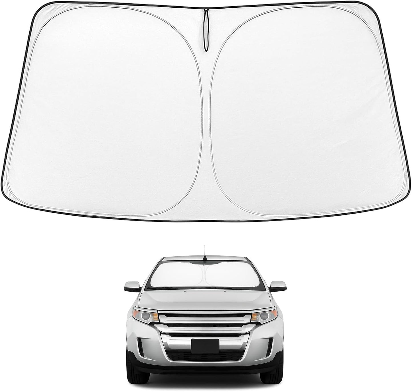 Proadsy Front Windshield and Side Windows Custom Fit 2018-2025 Freightliner Cascadia, Semi-Truck Semi, Commercial & Big Rig Truck Sun Shade Foldable Sun Protector Privacy Cover 2025 Upgrade