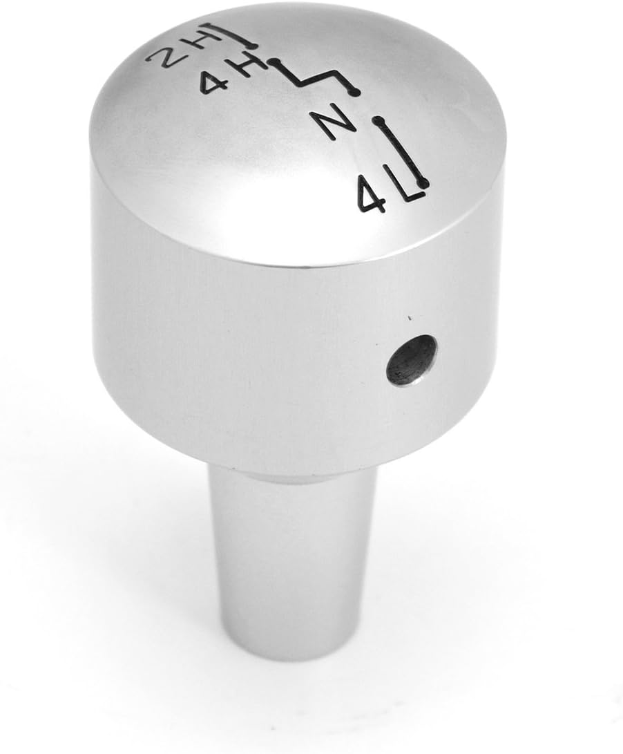 Rugged Ridge 11421.03 Brushed Billet Aluminum Transfer Case Shift Knob for Jeep JK Wrangler