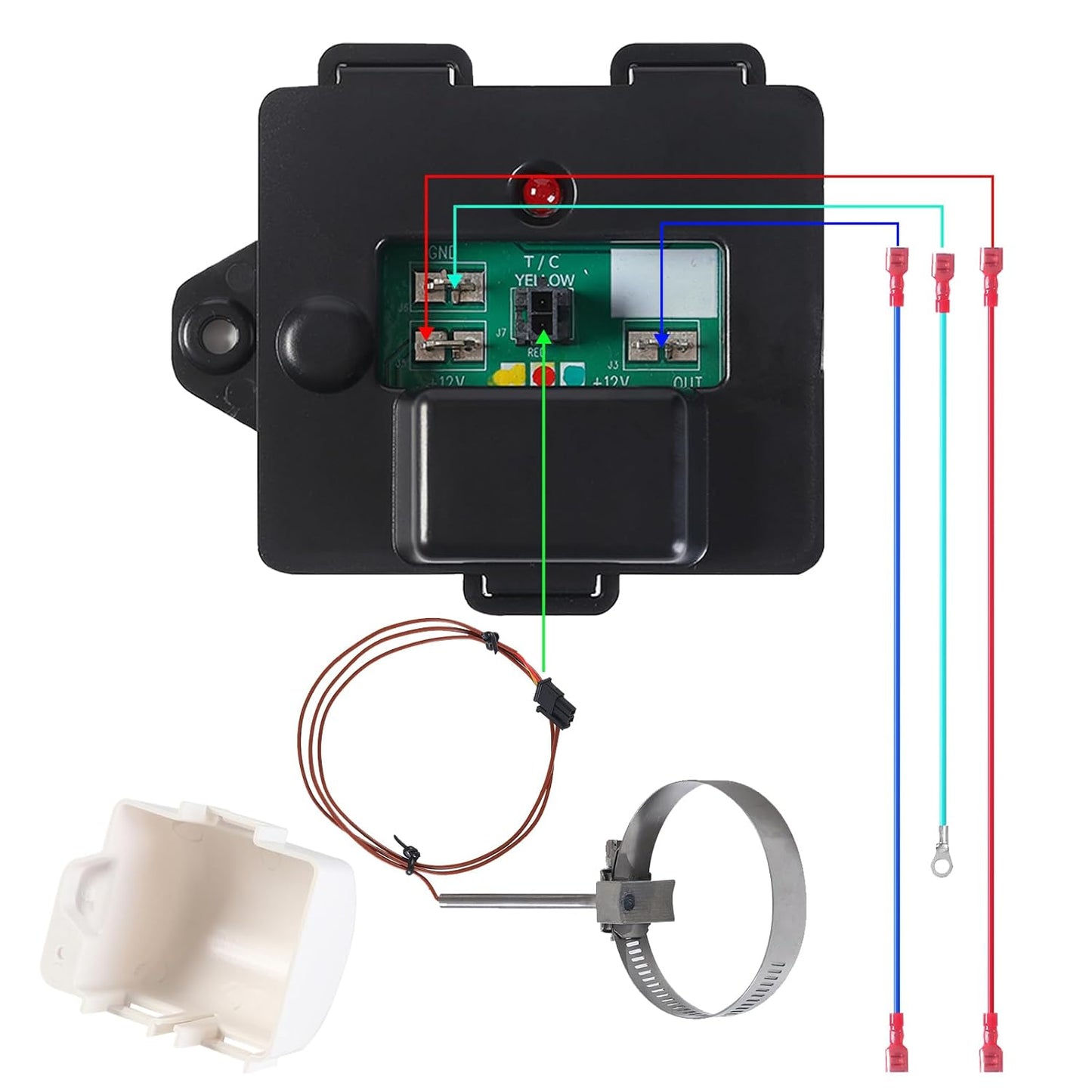 Generic 637360 Temp Monitor Control Kit for 2118 and 1210 Refrigerator Overheat Sensor Models Ensure Optimal Cooling and Safety Protect Your RV Refrigerator, HM637360