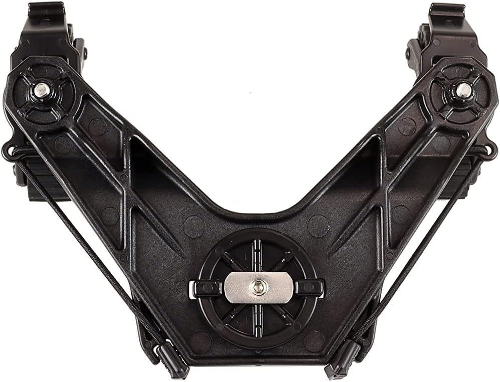YakAttack DoubleHeader with Dual RotoGrip Paddle Holders | Offset Kayak Paddle Holder | Multi-Accessory Track Mount | Includes SnapNStrap Tethers | Compatible with GearTrac & Most Kayak Tracks