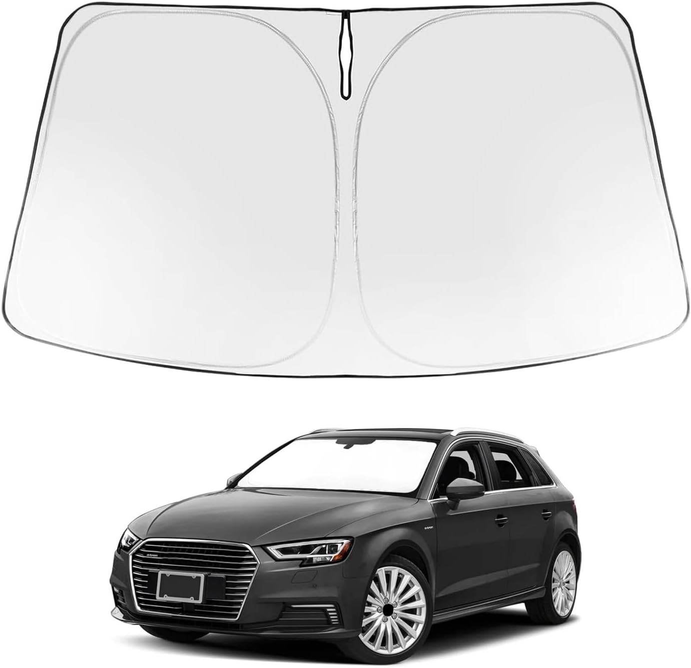 Proadsy Front Windshield and Side Windows Custom Fit 2018-2025 Freightliner Cascadia, Semi-Truck Semi, Commercial & Big Rig Truck Sun Shade Foldable Sun Protector Privacy Cover 2025 Upgrade