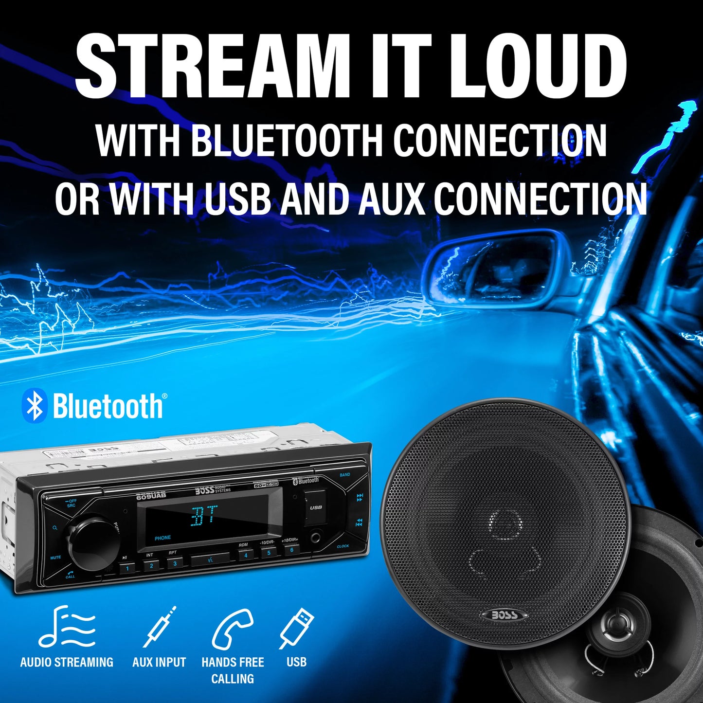 BOSS Audio Systems 628BCK Car Stereo Speaker Package