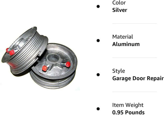 Garage Door Cable Drums Up To 8' High Doors 400-8 (Pair)