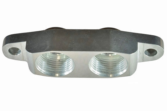 ICT Billet LS7 LS9 3/4 NPT Dry Sump Oil Line Pan Adapter Port Plate Pump Corvette Z06 LS LT 551350