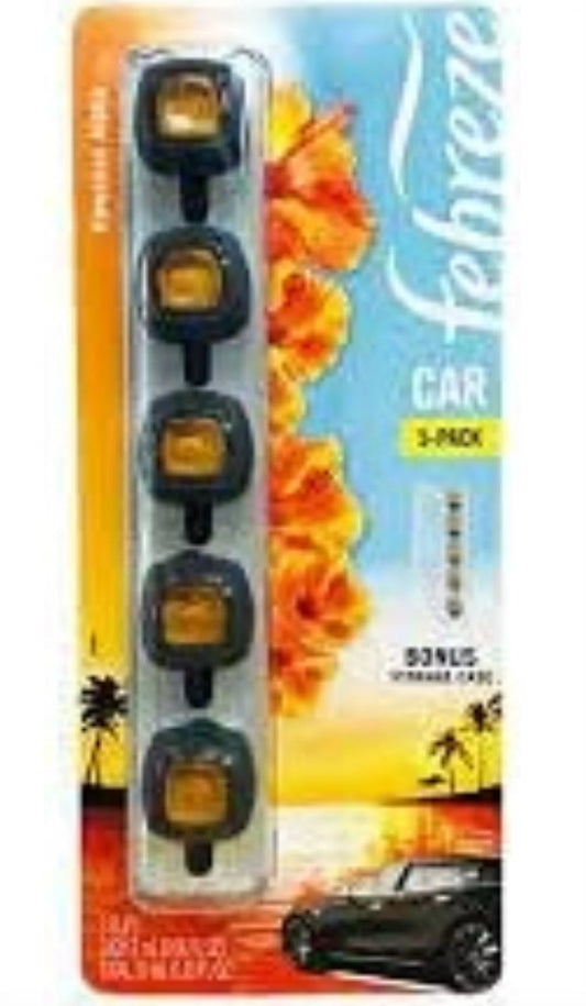 Febreze Air Freshener Car Vent Clips, Hawaiian Aloha (5 Count)