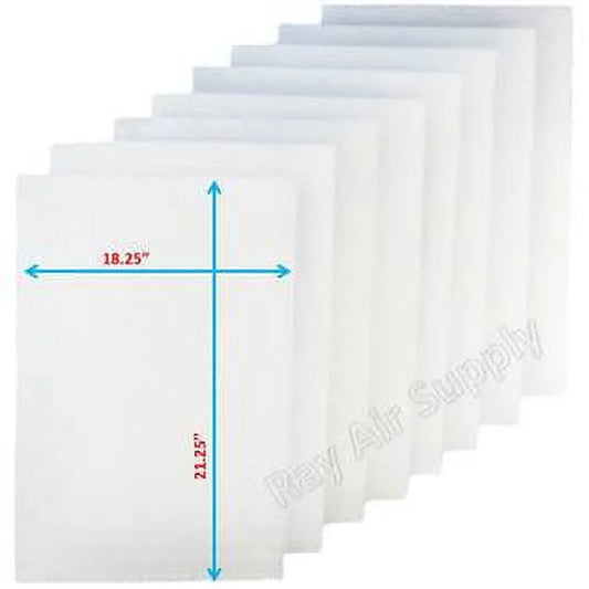 RAYAIR SUPPLY 20x24 Replacement Filter Pads Compatible with Respicaire CG MicroClean 95 Air Cleaner 20x24 Refills (4 Pack) WHITE