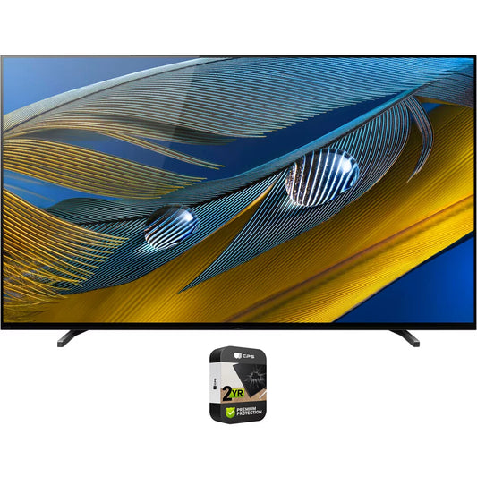 Restored Sony XR65A80J 65 A80J 4K OLED Smart TV (2021) Bundle with Premium 2 YR CPS Enhanced Protection Pack (Refurbished)