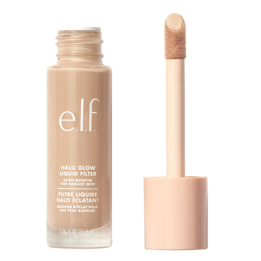 E.L.F. Halo Glow Liquid Filter - Achieve a Glowing, Soft-Focus Look with Hyaluronic Acid Boost - Vegan & Cruelty-Free, 4 Medium