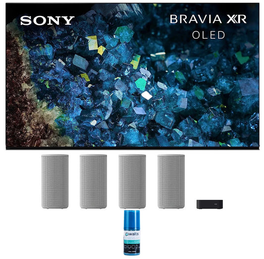 Sony XR65A80L 65 Inch 4K HDR OLED Smart Google TV with PS5 Features with a Sony HT-A9 4.0.4 Channel High Performance Home Theatre System and Walts HDTV Screen Cleaner Kit (2023)