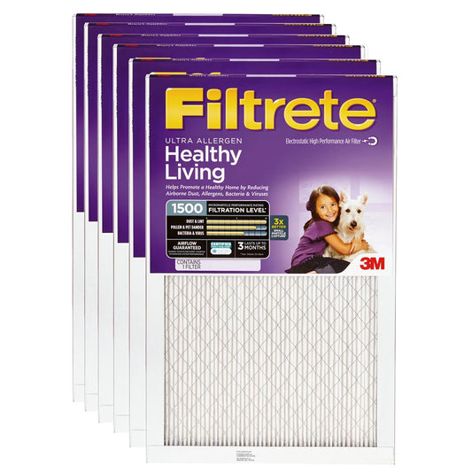 3M Filtrete 20x25x1 Ultra Air Filter (6-Pack)