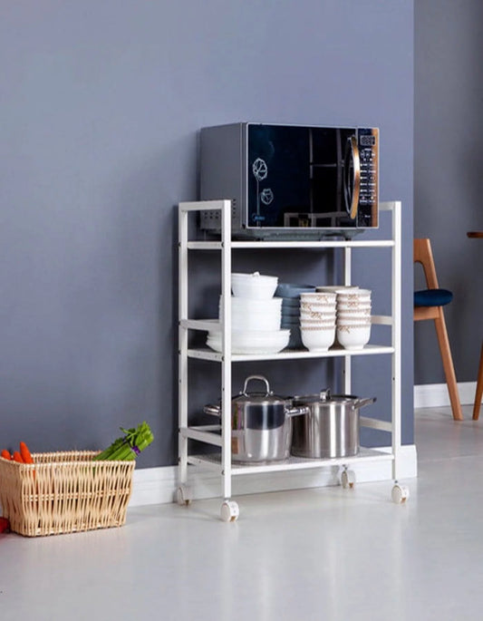 Ktaxon 3 Layer Shelving Rack Shelves Rolling Kitchen Bathroom Storage Utility Cart