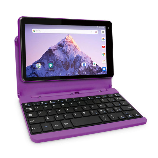 RCA Voyager 7 16GB Tablet with Keyboard Case - Android 8.1, Purple