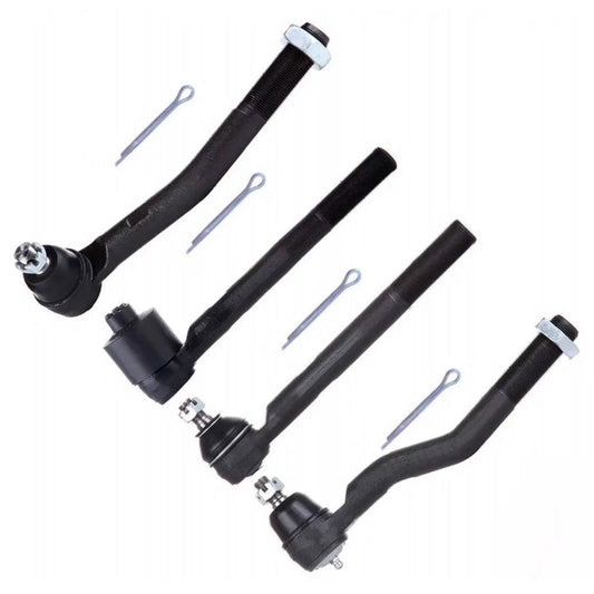 4-pc Tie Rod End Kit For 1999-04 Jeep Grand Cherokee Sport Utility 1 Yr Warranty