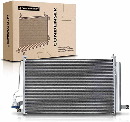 A-Premium Air Conditioning A/C Condenser Compatible with Kia Rio 2006-2011 Rio5 2006-2011 L4 1.6L DOHC