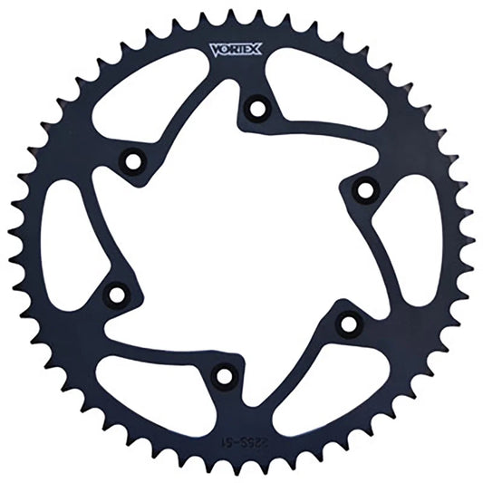Vortex 520 Steel Rear Sprocket 48 Tooth Black Compatible With Kawasaki KX250 X 2021