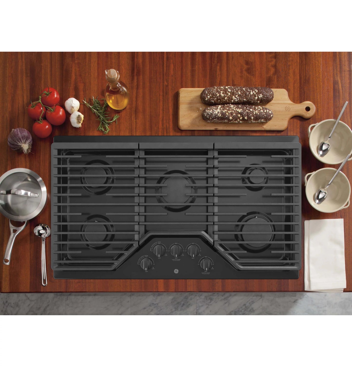 GE APPLIANCES JGP5036DLBB  COOKTOPS (GAS) Stainless Steel