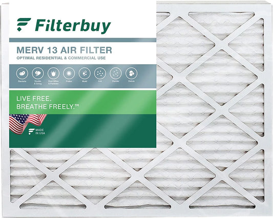 Filterbuy 15x20x1 MERV 13 Pleated HVAC AC Furnace Air Filters (1-Pack)