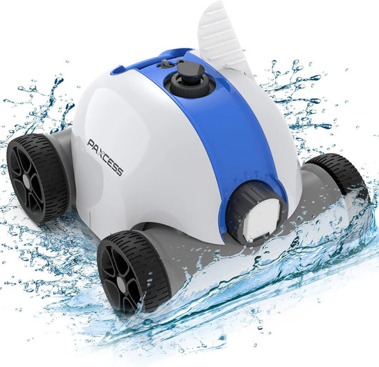 Pre-Owned Paxcess Cordless Automatic Robotic Pool Cleaner HJ1103J - WHITE (Fair)