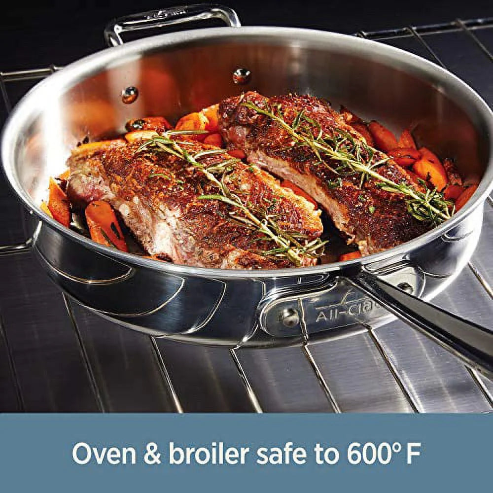 All-Clad 4 QT Stainless Steel Weeknight Pan & Lid